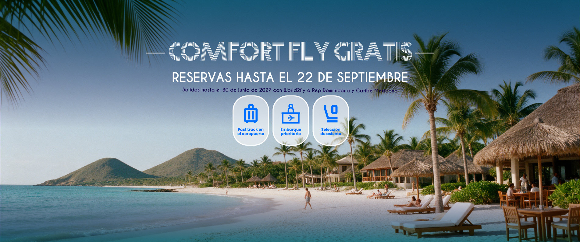 slider GoCaribe comfort fly gratis