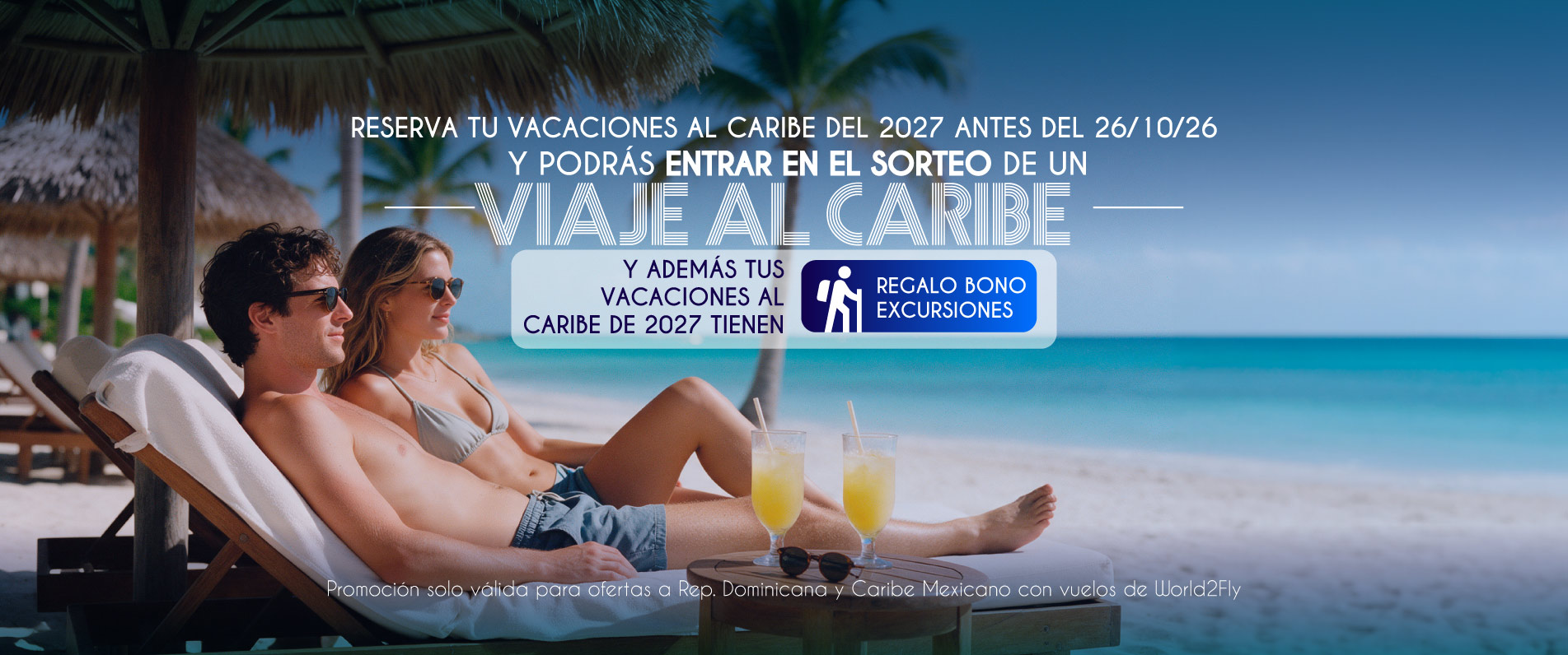 slider sorteo viaje + bono excursión
